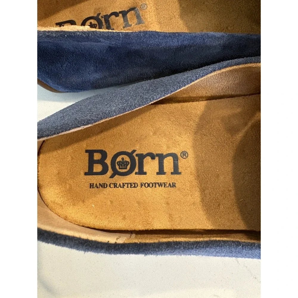 Women's Born Navy Suede Loafers Size 7.5